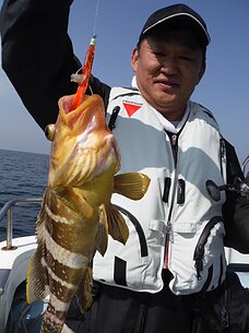 2015年4月25日（土）　真鯛・根魚・イカリレー